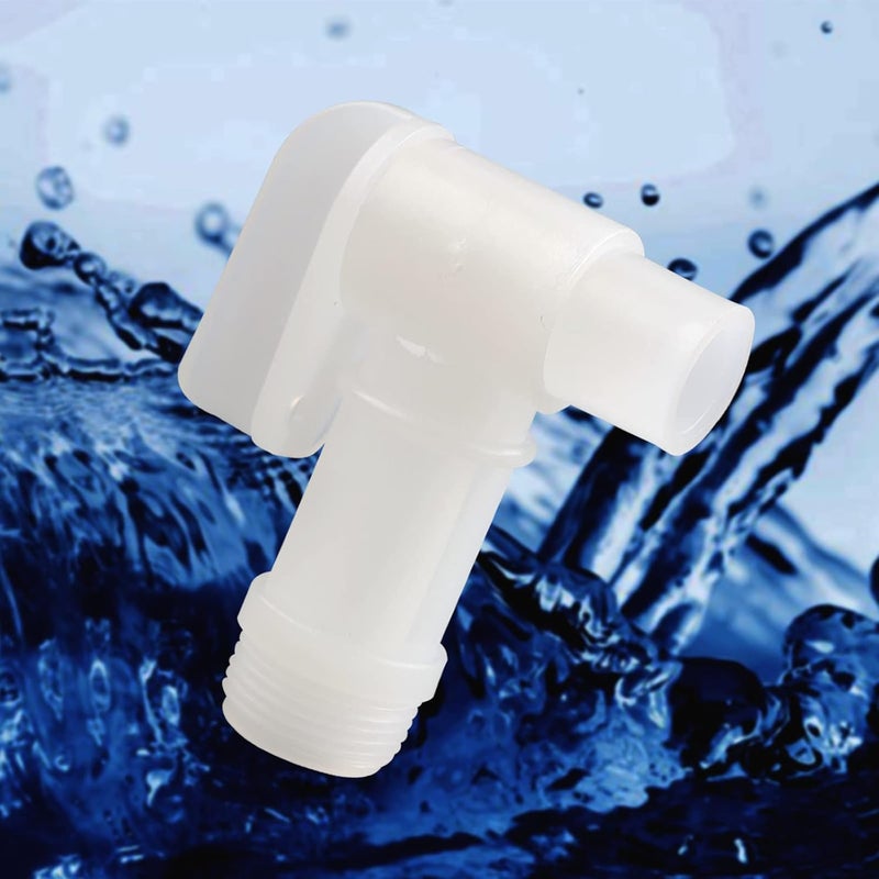 MUGLIO 8Pcs 3/4” Male Barrel Faucet for 5 Gallon Water Jugs Plastic Drum Faucet Spigot Replacement Water Spigot by (White) - Image 4